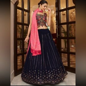 Multicolored Lehenga Set